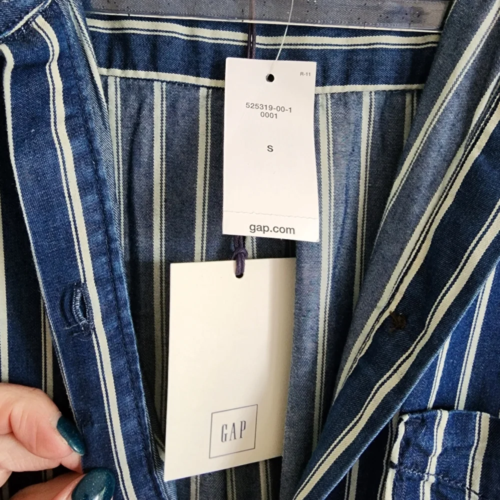 Gap‎ Long Sleeve Striped Dress Small NWT